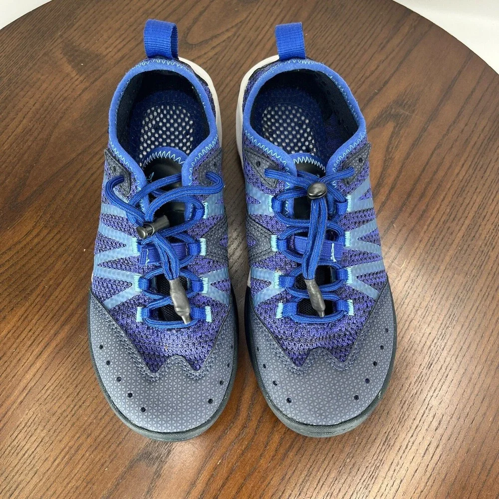 Chaco Torrent Pro Women's Sneaker 6.5 Blue Knit Casual Toggle Lace Shoes J106946